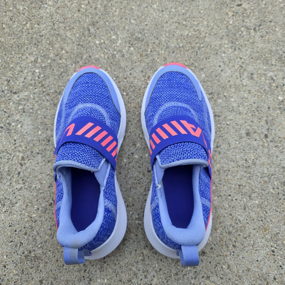 Under Armour Kids Blue and Pink Sneakers Youth Girls 4.5Y